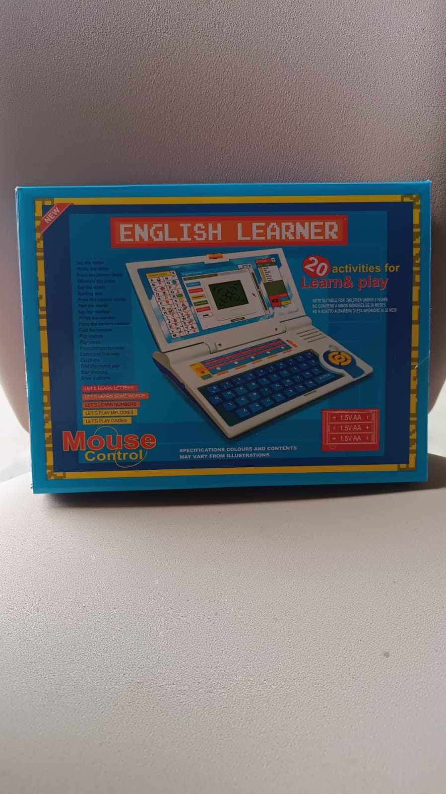 English Learner Educational Laptop Toy – 20 Learning Activities English Learner Educational Laptop Toy – 20 Learning Activities